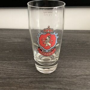 Vintage Stroh’s Beer Glass German made 0.25 liter Pilsner Style.